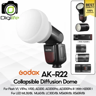 Godox Softbox AK-R22 Diffuser Dome สำหรับ V1, V1Pro, V100, AD100Pro, AD200(with H200R) LED ML30, ML60, LC30 ,MS60, RS60