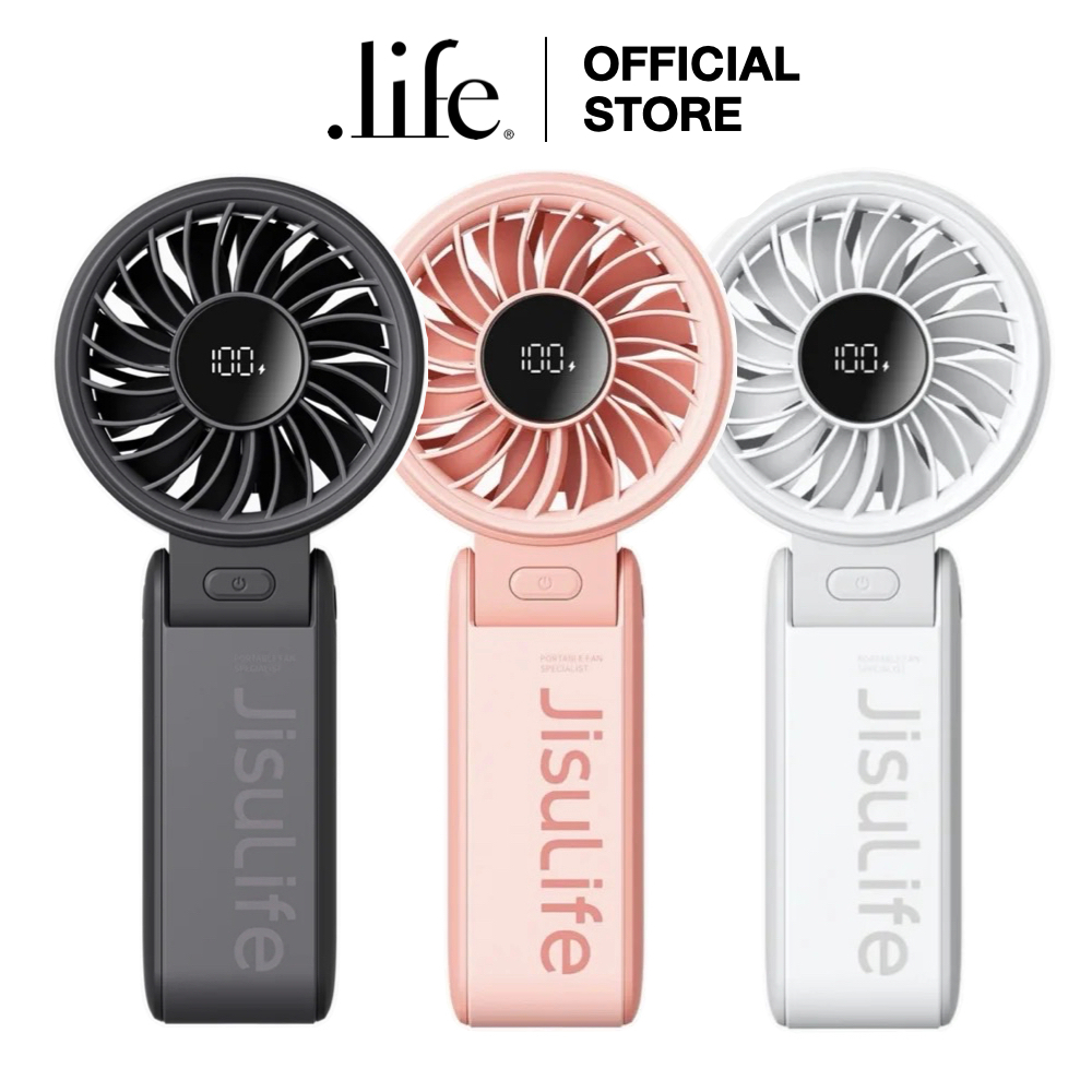 Jisulife พัดลมมือถือแบบพับได้ , พัดลมพกพา , พัดลมมือถือ รุ่น Life 7 Handheld Fan 5,000 mAH by Dotlife