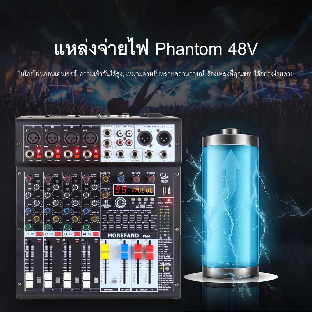 MG6XU MG8XU MG12XU มิกเซอร์ระดับมืออาชีพพร้อมเอฟเฟกต์ DSP ในตัว bluetooth amplifiers mixer audio