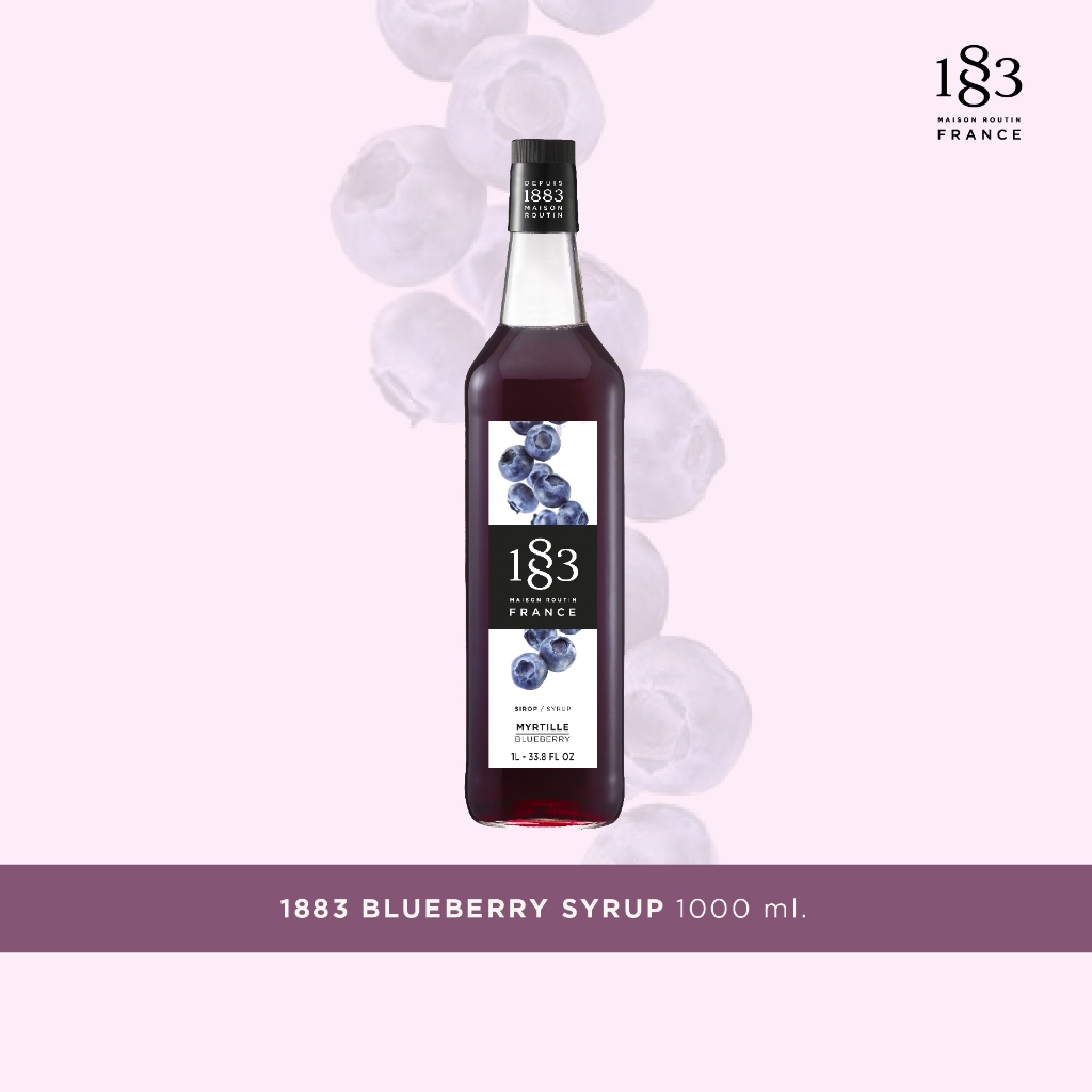 1883 Syrup น้ำเชื่อมกลิ่นบลูเบอร์รี่ 1000 มล.(1883 BLUEBERRY SYRUP 1000 ml.)