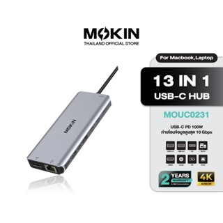 MOKiN 13-in-1 USB-C Adapter Triple Display 4K PD100W USB3.0 …