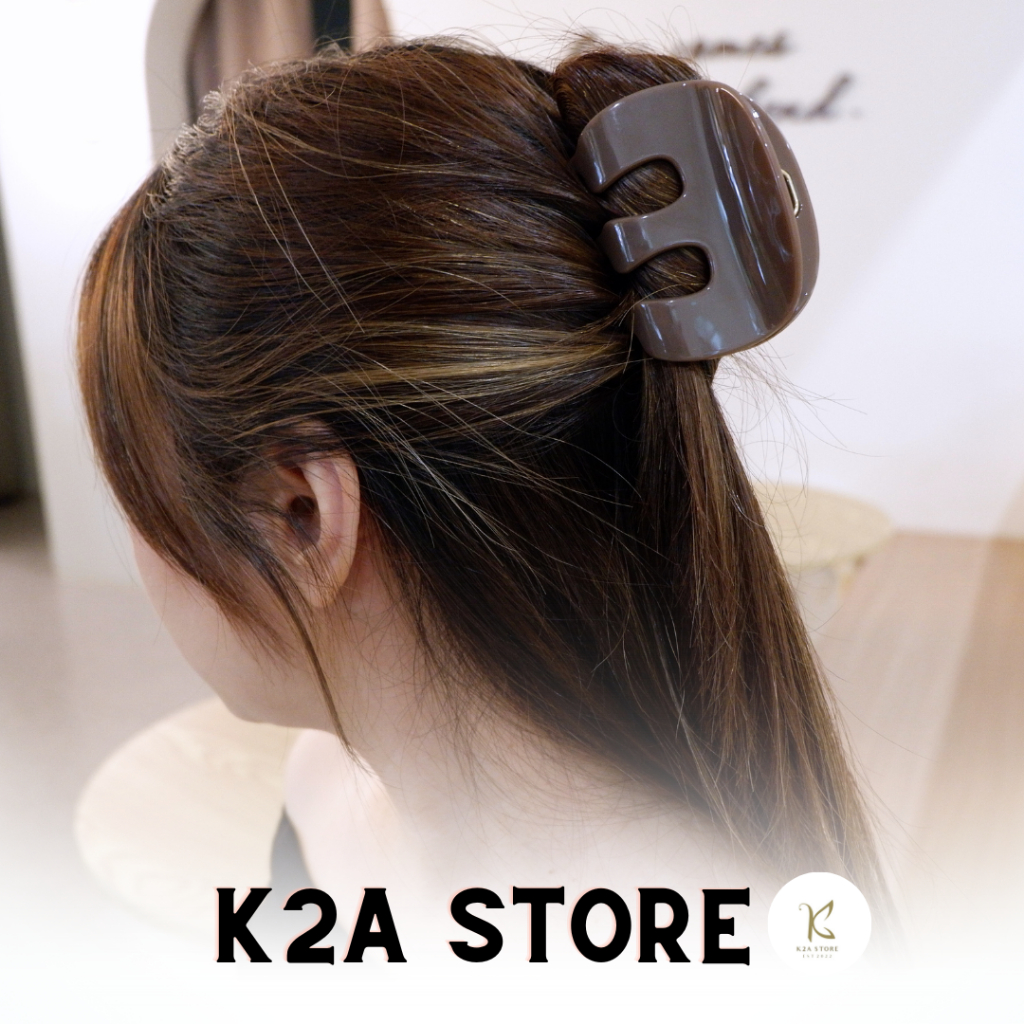 กิ๊บหนีบผมแฟชั่นรูปตัวM รุ่น Chubby Squad ขนาดกลาง 8 cm ++พร้อมส่งจากไทย++