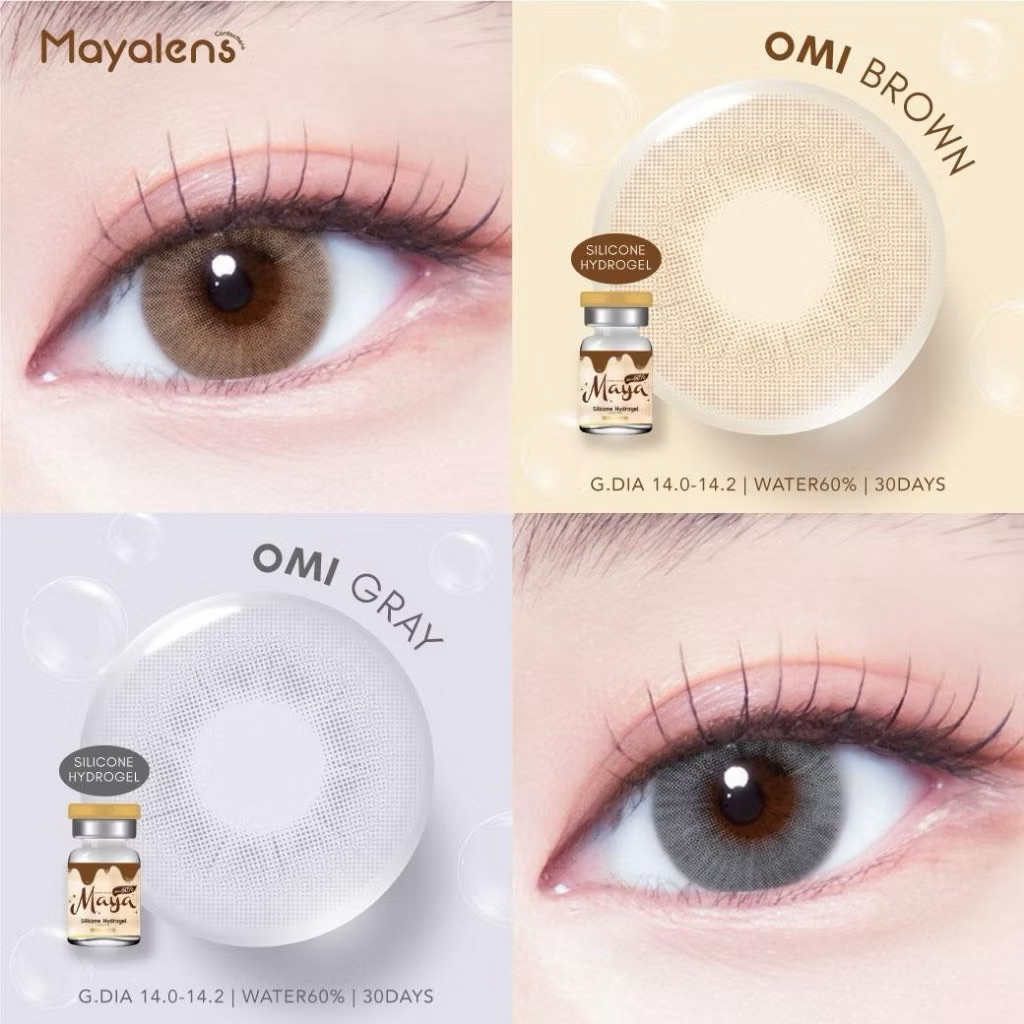 Omi คอนแทคเลนส์ ค่าอมน้ำสูง 60% Maya Premium Silicone Hydrogel