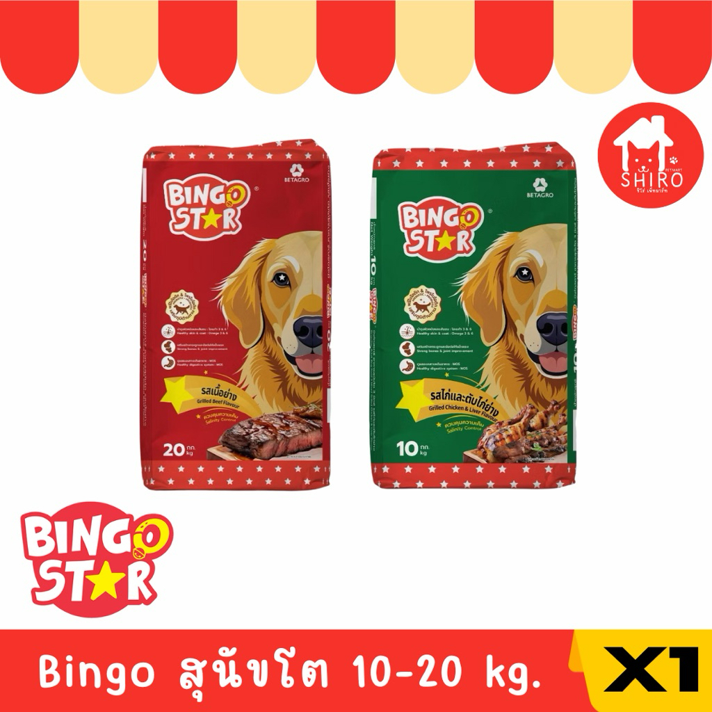 bingo star สุนัขโต 10-20 kg