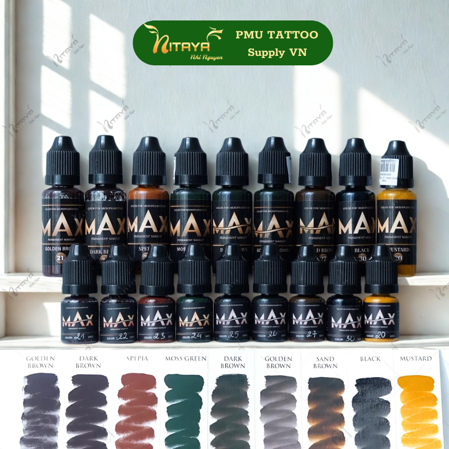 MAX INK 18ml สำหรับคิ้วและเปลือกตา - Master THAO VU Vietnam