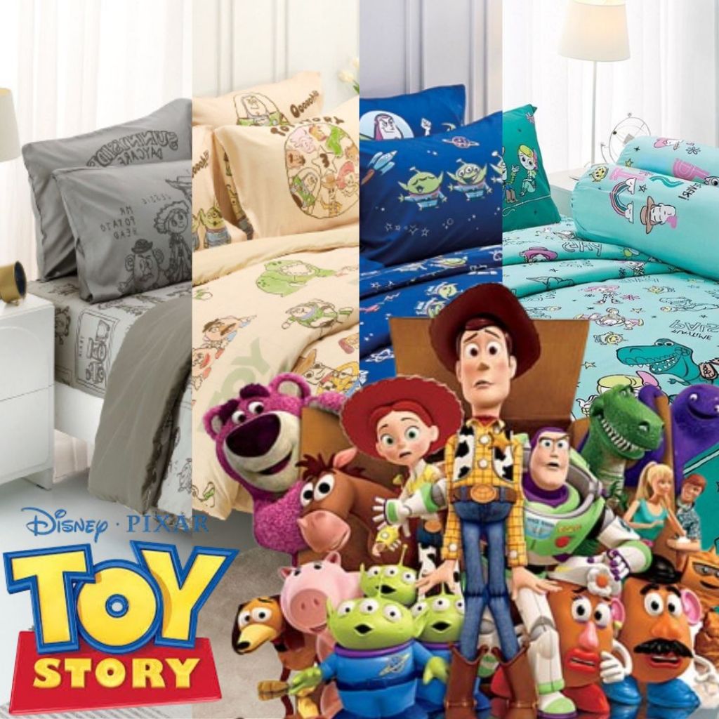 🎉พร้อมส่ง🎉Tulip Delight ทิวลิปดีไลท์ ชุดผ้าปู ไม่รวมผ้านวม ลิขสิทธิ์แท้ จาก Disney Pixar Toy Story วูดดี้ บัส เอเลี่ยน