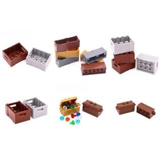 LEGO กล่องไม้ ลัง ของแต่ง LEGO อุปกรณ์เสริมฉากมินิฟิก รางให้…