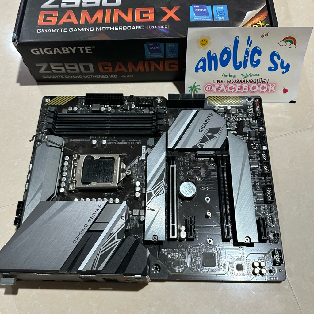 🔥 Gigabyte Z590 Gaming X มือสอง | สภาพดีมาก | ใช้งานปกติ | ถอดจากเครื่องจริง