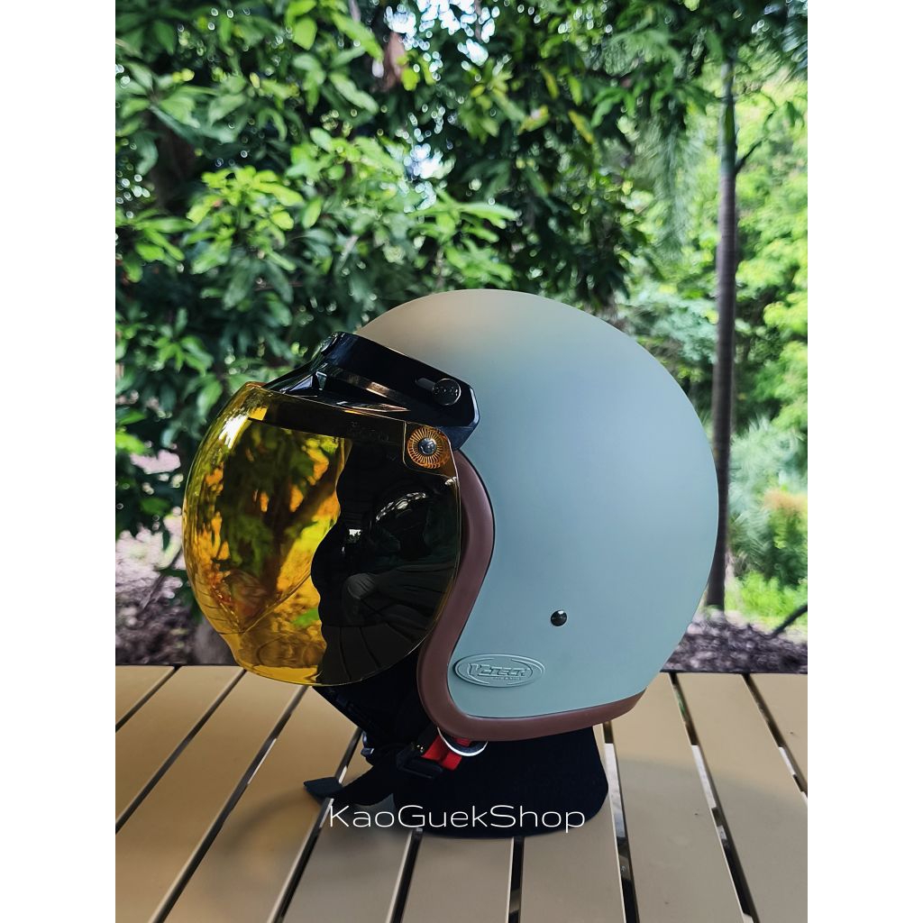 หมวกกันน็อคคลาสสิค วินเทจ พร้อมชิล BOGO แท้ - รูปที่ 4