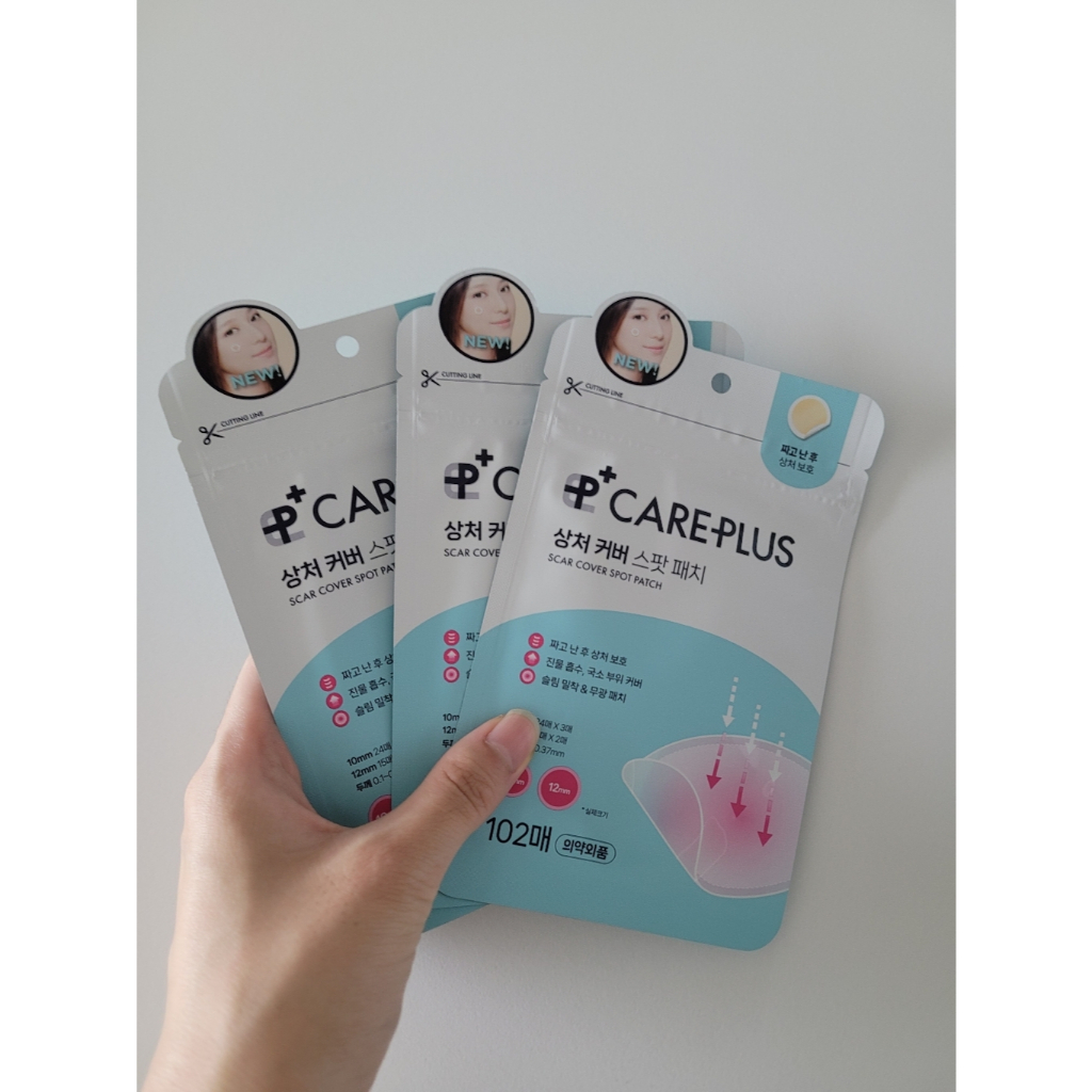 แผ่นแปะสิว แผ่นดูดสิว ของแท้ รับหิ้ว บินเองทุกอาทิตย์ Olive Young Care Plus Spot Patch