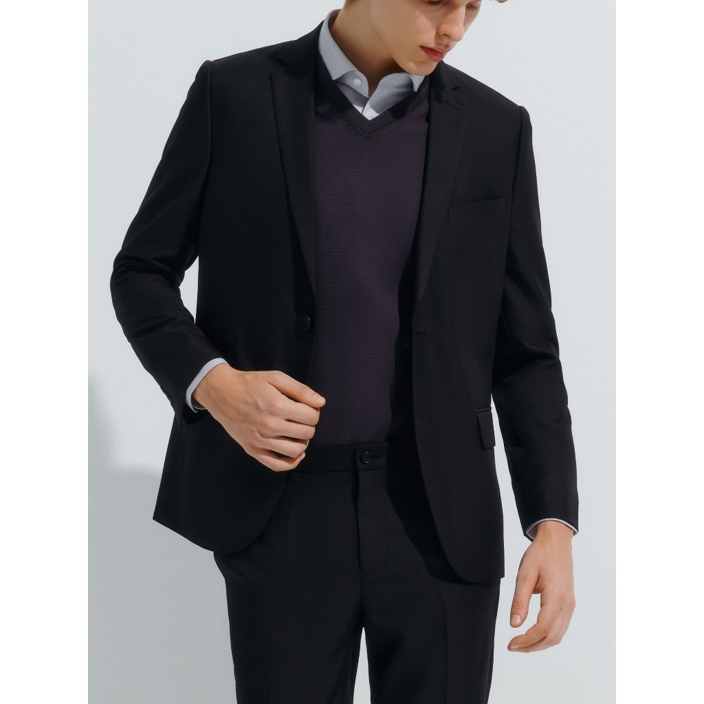 G2000 เสื้อสูทสีดำ สำหรับผู้ชาย ทรง Slim Fit รุ่น 4111208399 BLACK