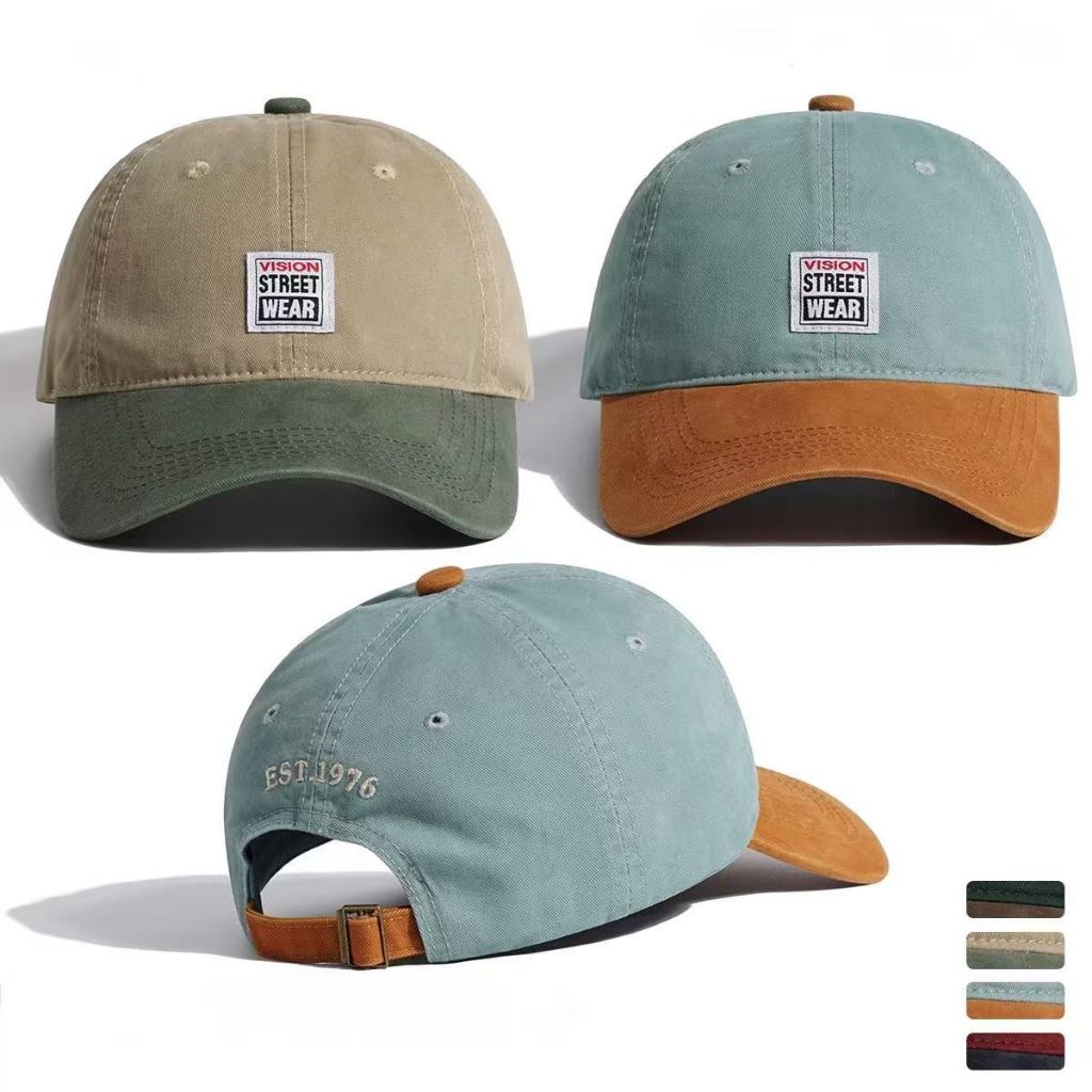 หมวกสไตล์เกาหลี หมวกมินิมอล มี 4 สี  ปัก WEAR คุณภาพสู