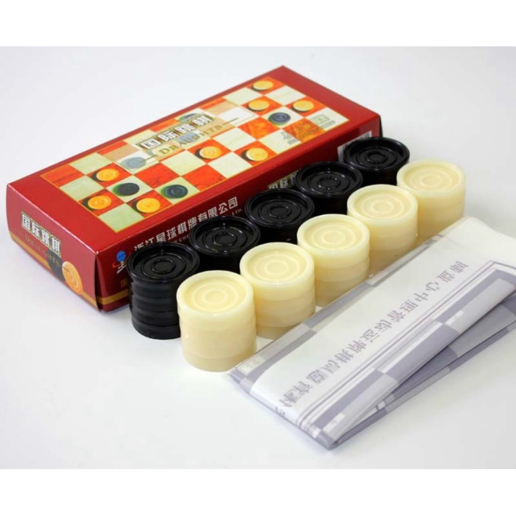ตัวหมากฮอสพลาสติกABS (40ตัว) Plastic Checkers Pieces