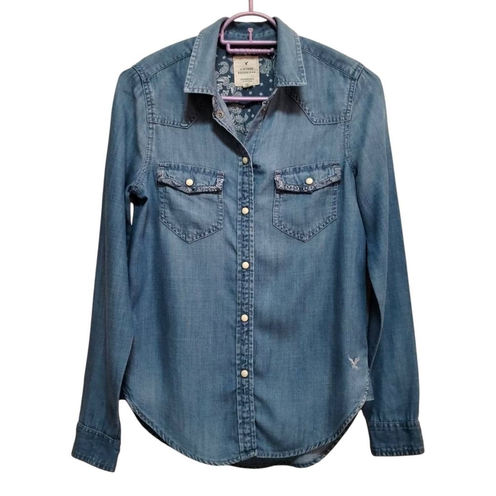 เสื้อ​เชิ๊ต​แบนด์​Amarican​ Eagle​