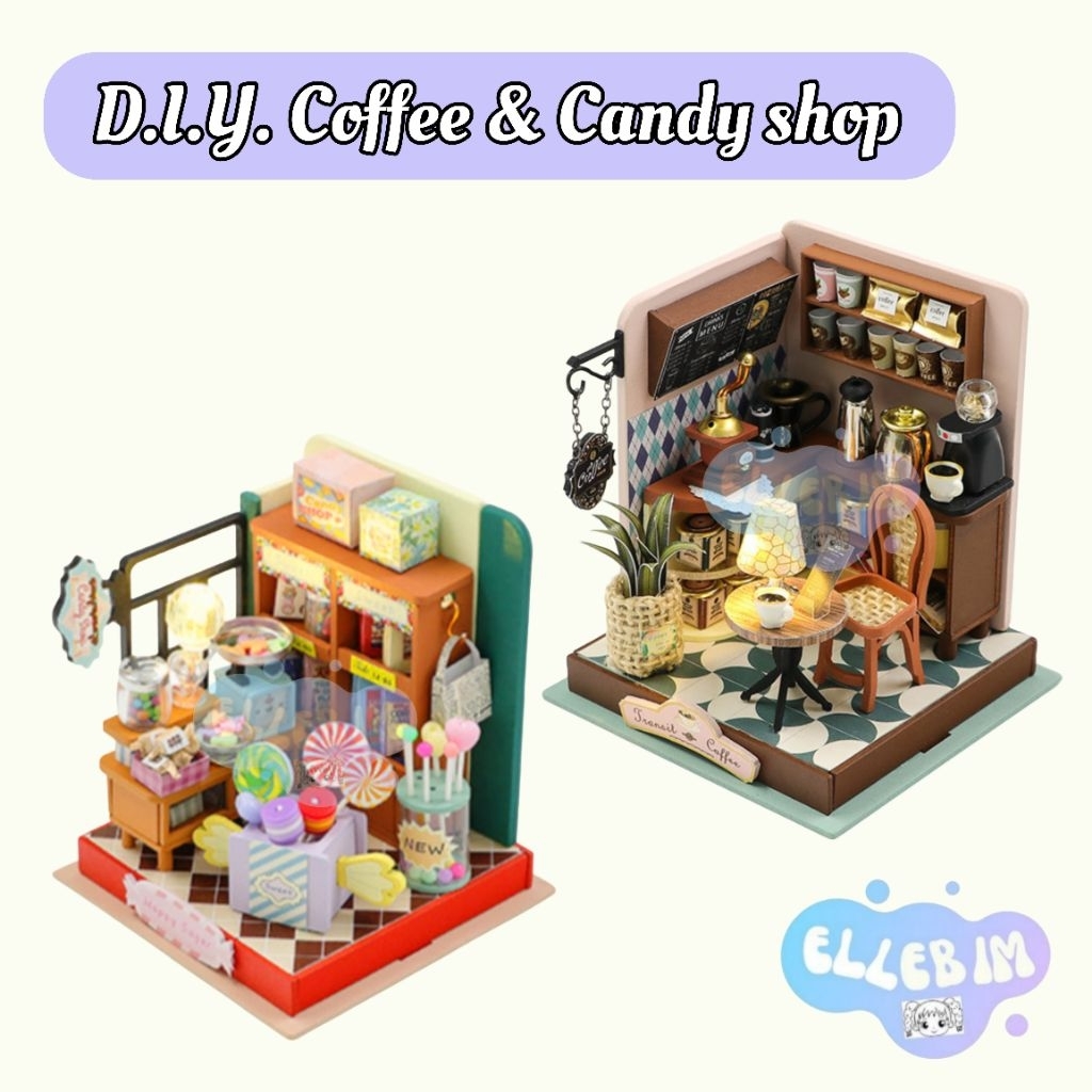 ร้านขนมDIY/ ร้านลูกอมDIY - DIY wooden model / ของเล่นDIY