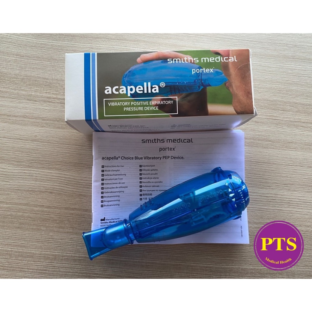 Acapella Choice Blue - Portex (27-8001) อุปกรณ์ช่วยขับเสมหะ โดยใช้แรงดันบวกแบบสั่นช่วงหายใจออก