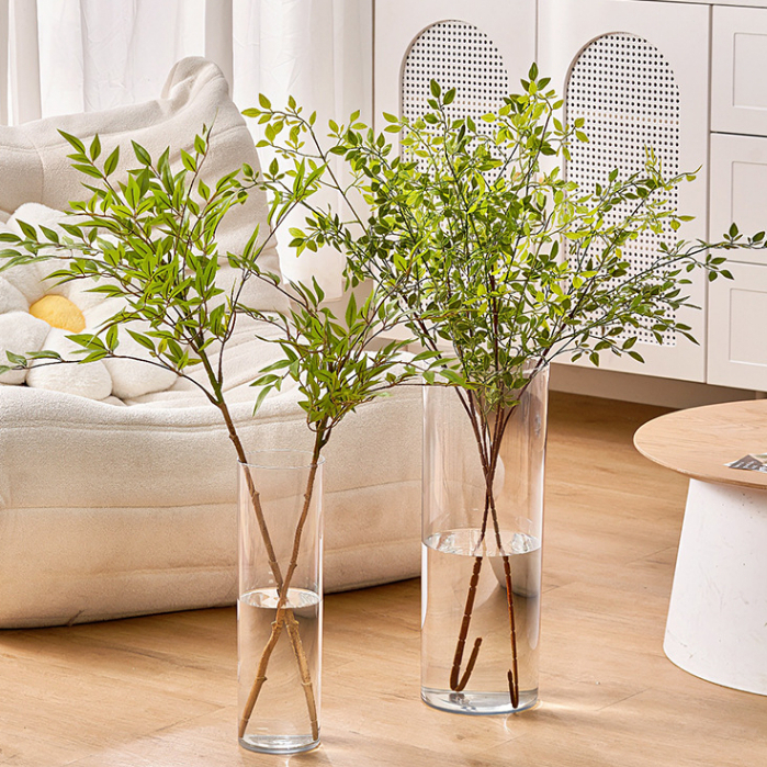 [แจกันอะคริลิคใสสูง] ตกแต่งบ้านที่เรียบง่ายทันสมัยน้ำหนักเบาทนทานวัสดุป้องกันสิ่งแวดล้อมอเนกประสงค์