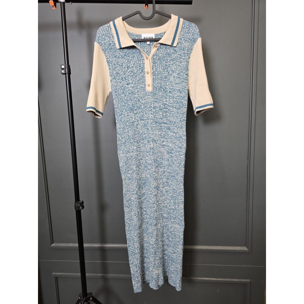 Quinn polo dress ผ้ายืดได้มาก used once (รายละเอียดด้านล่าง)