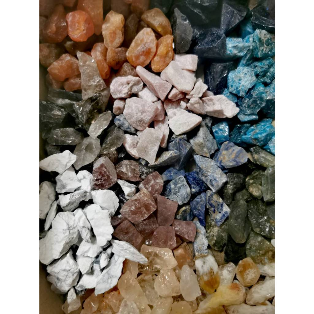 OT08*พร้อมส่ง*หินธรรมชาติ หินหยาบ หินดิบ ขนาด 1-2.5 ซม. ขนาด 48-55 กรัม