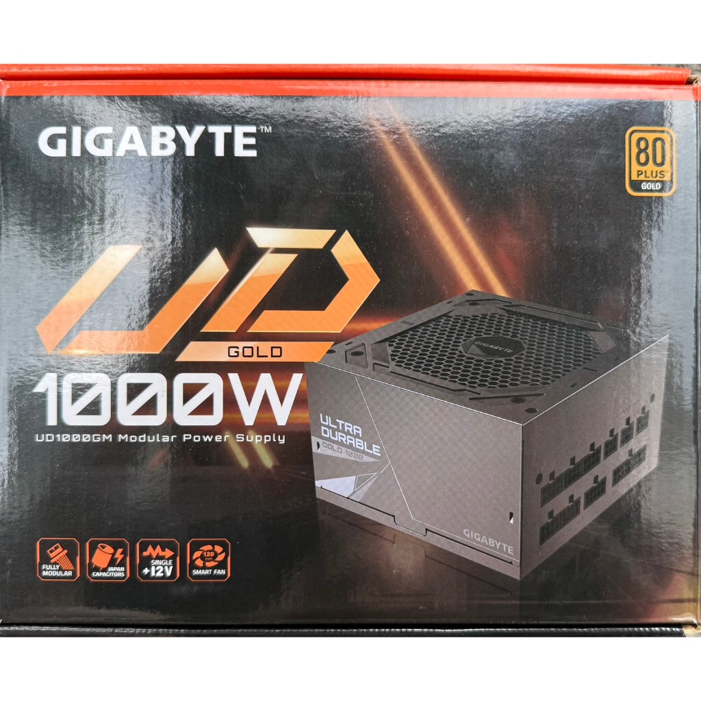 POWER SUPPLY (อุปกรณ์จ่ายไฟ) GIGABYTE UD1000GM - 1000W 80 PLUS GOLD มือสอง ประกันไทย