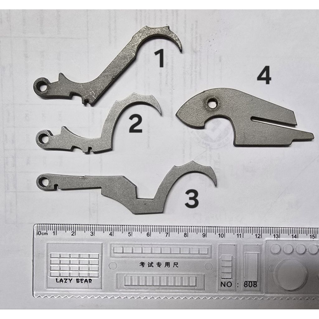 ไก หน้าไม้ หนา6มิล ผลิตจากสแตนเลสแท้  เกรดSUS304 ■และสั่งผลิตได้ตามแบบ /สั่งผิดแลกเปลี่ยนได้