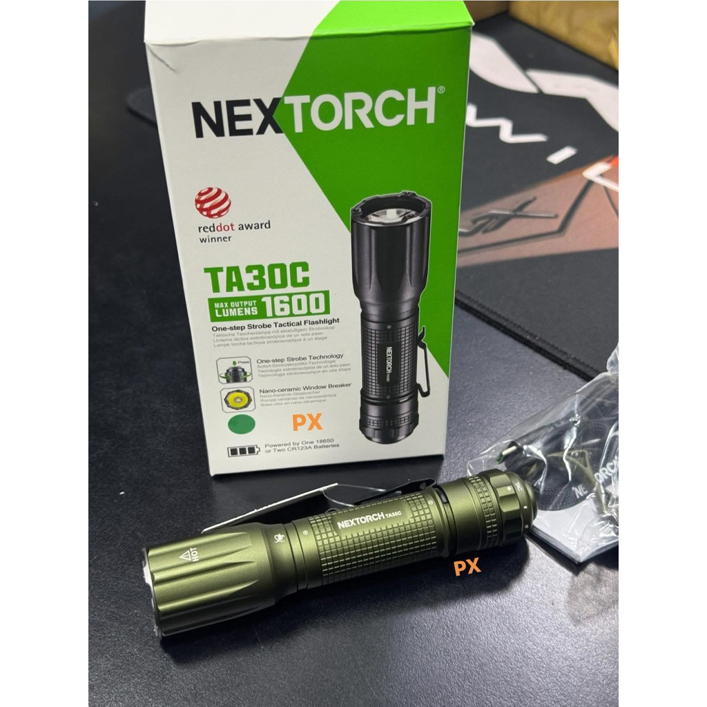 ไฟฉาย NEXTORCH TA30C Green (สีเขียยว) สว่าง1600lumen