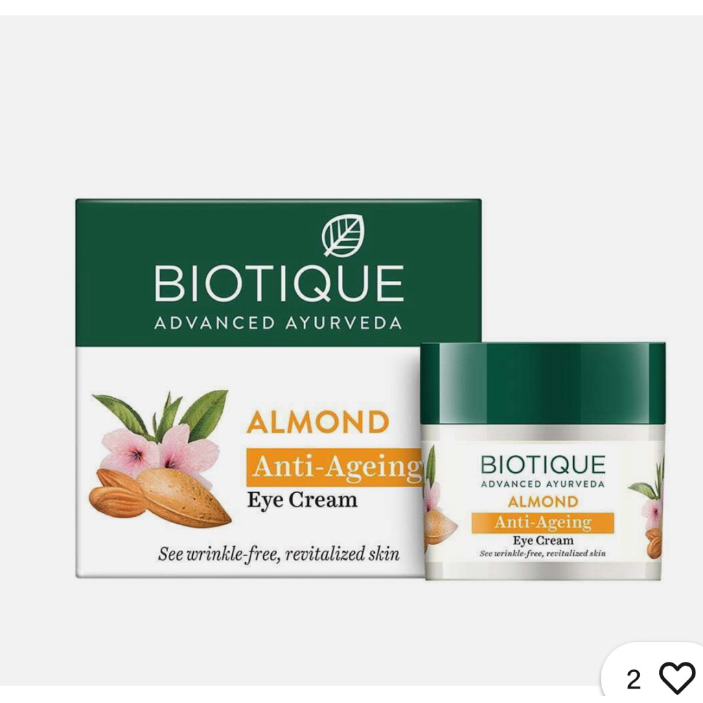 Biotique Anti Ageing Almond Eye Cream 15ml