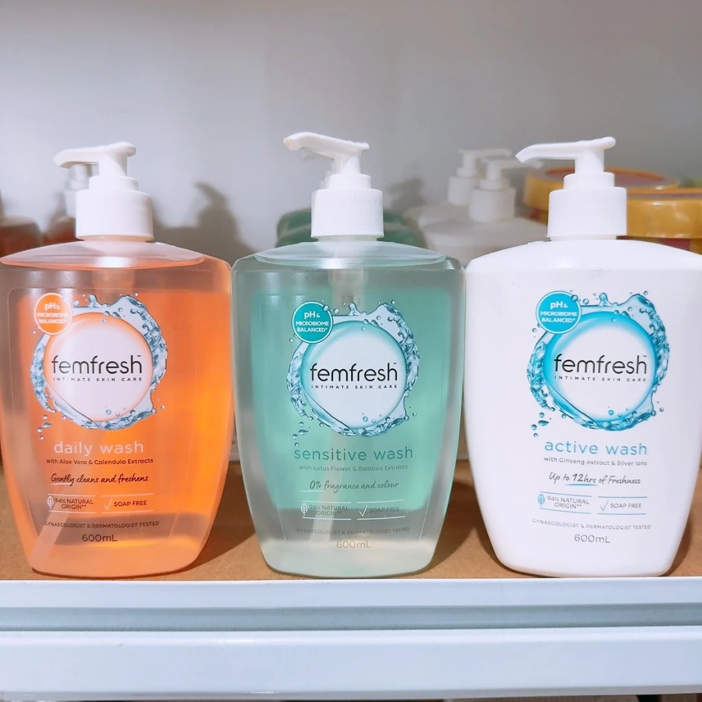 Femfresh ออสเตรเลีย femfresh หญิงคาโมไมล์โลชั่นส่วนส่วนตัวลิลลี่ ไพรเวทแคร์ เลดี้แคร์โลชั่น 600ml