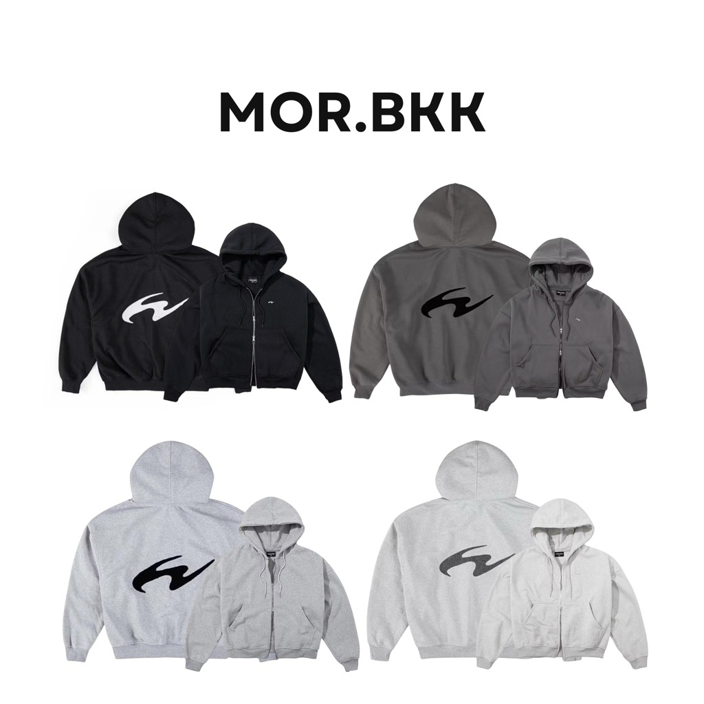 (สินค้าพร้อมส่ง) เสื้อฮู้ด -Whose Studio RUFFLE HOODIE ZIP