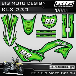 สติ๊กเกอร์ KLX 230 ลาย 2D เต็มคัน