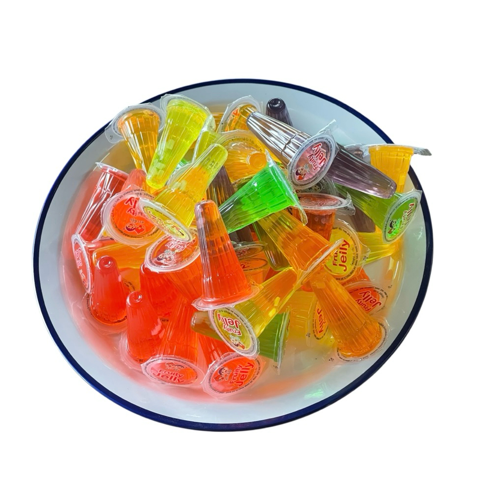 เยลลี่วุ้นมะพร้าวฟรุ๊ตตี้ปีโป้ 50 ถ้วย(ถุงใส)ราคา 65 บาท
