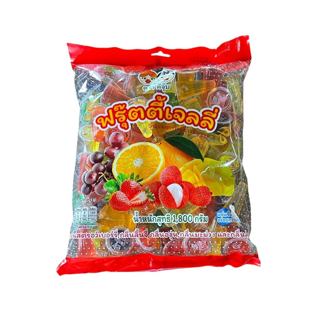 เยลลี่วุ้นมะพร้าวฟรุ๊ตตี้ปีโป้ แพคใหญ่ 100ถ้วย ราคา129บาท
