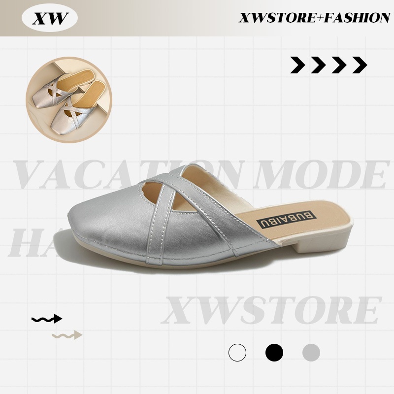 XWshopee พร้อมส่งจากโกดังสินค้าในไทย รองเท้าคัทชูแฟชั่นเปิดส้นนิยมมาก รุ่นนี้แนะนำเลย ใครสายแต่งตัวสายออฟฟิศบอกเลยต้องมี