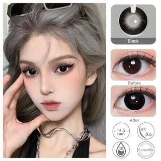Magister & Realcon คอนแทคเลนส์ 14.5mm ซีรีย์ซุปเปอร์ไซส์ คอนแทคเลนส์สีดำ สีน้ำตาล คอนแทคเลนส์สายตาสั้น 6 เดือน