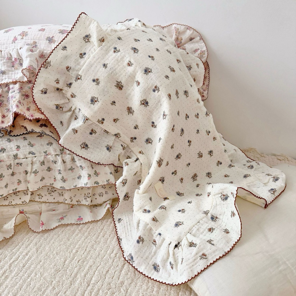 WC02/WC12- Daisy Pillowcase - ปลอกหมอนผ้าฝ้าย ขนาดมาตราฐาน (ลิ้งค์รวมสี)