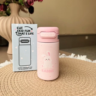 ขวดน้ำสแตนเลส ขนาด220ML. แก้วน้ำเก็บความเย็น-ร้อน ดีไซน์น่ารัก พร้อมส่ง🎉🚚🎉💢🎈