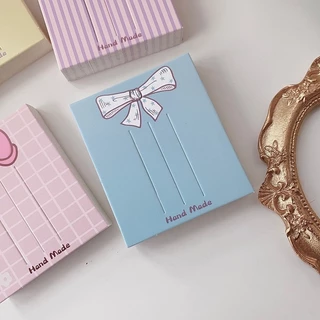 💛พร้อมส่ง💛 แป้นกระดาษติดกิ๊บ แป้นกิ๊บ แผงกิ๊บ 50 แผ่น