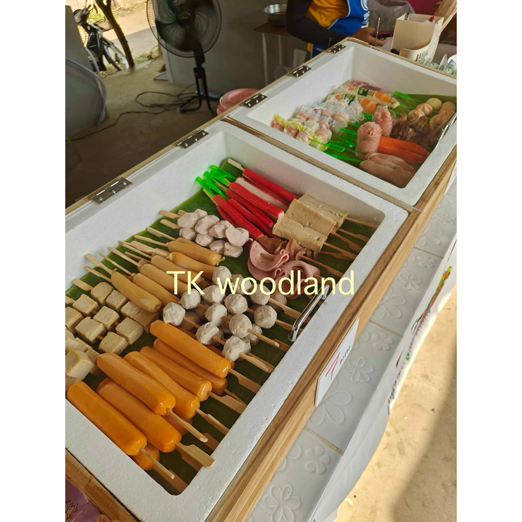 ลังโฟม+ลังไม้สักฝาอะคิลิกใส(คู่ฝาใส)