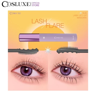 COSLUXE SUN LASH LIFT-UP MASCARA มาสคาร่า หัวแปรง 2 in 1 ดีไซน์พิเศษ ขนตาหนาฟู โดดเด่นตลอดวัน