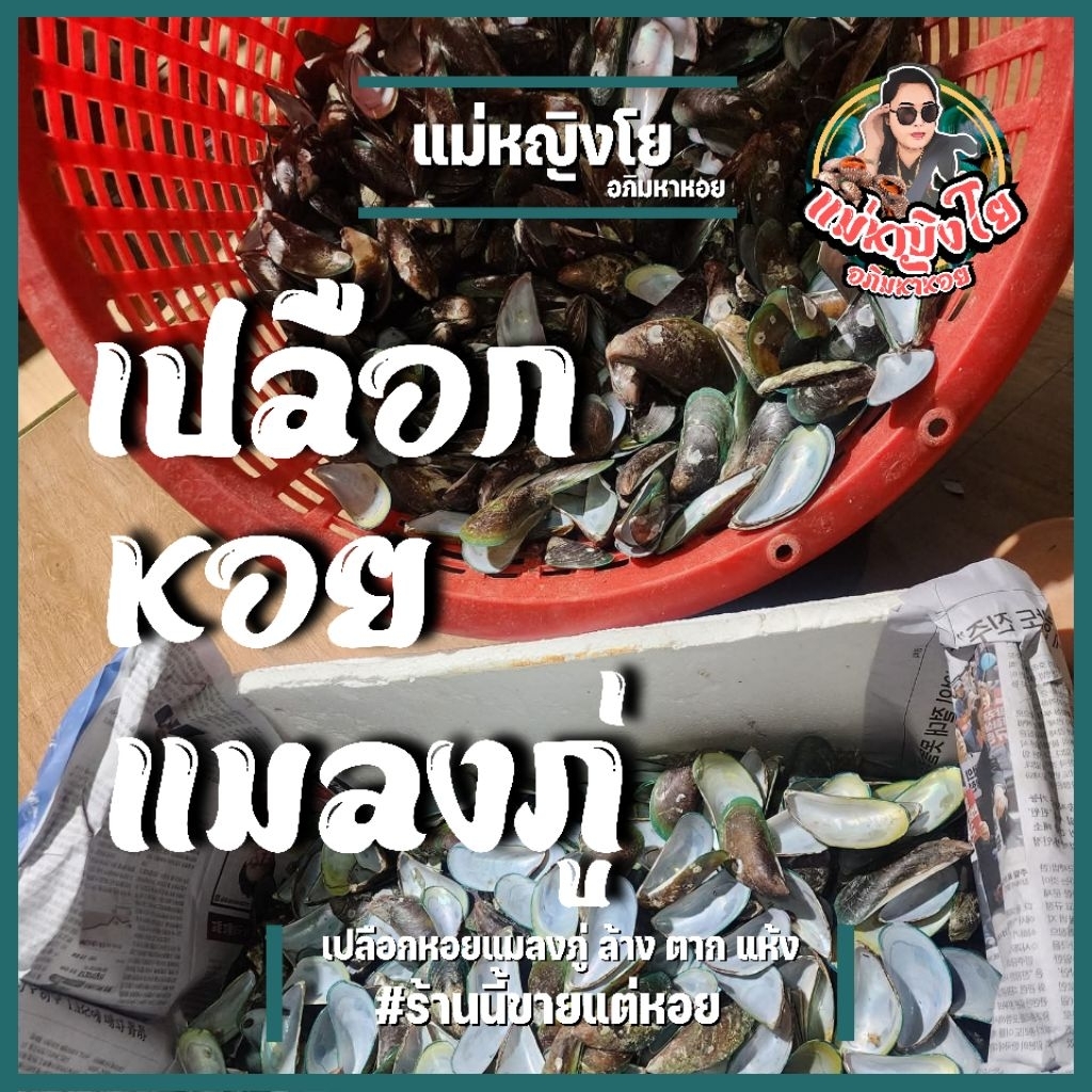 เปลือกหอยแมลงภู่ หอยคาง ล้าง ตากแห้ง (1 กล่องต่อ 1 ออเดอร์เท่านั้น‼️)