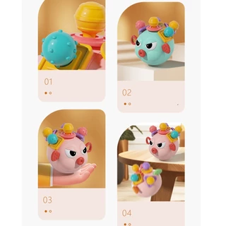 ของเล่นเสริมพัฒนาการเด็ก 0-3Y เด็กเคี้ยวของเล่นเชือก ฝึกประสาทสัมผัสนิ้ว ของเล่นช่วยบรรเทาอาการเหงือกสำหรับเด็กทารก