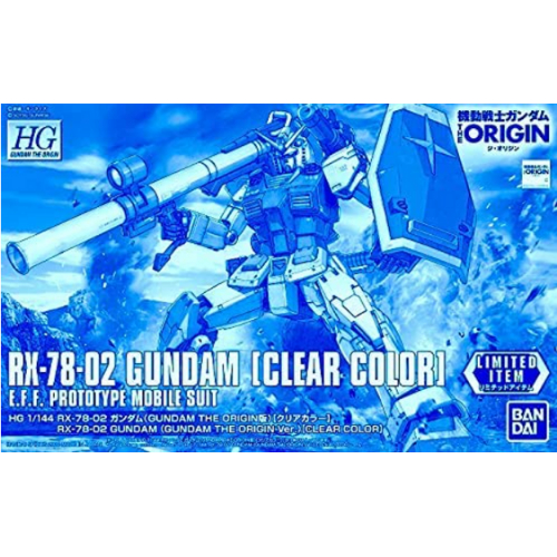 [พร้อมส่ง] BANDAI P-Bandai  HG 1/144 The Origin RX-78-2 Gundam [Clear Color]  (Plastic Model)