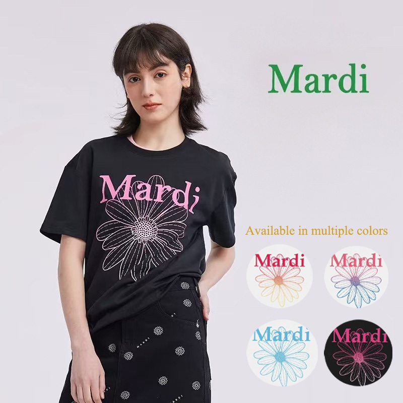 เสื้อยืด Mardi Mercredi FLOWERMARD T-SHIRT ✨ สไตล์เกาหลี แบบ Slim 100% Cotton ไม่ย้วย ไม่หด แท้จากเกาหลี พร้อมส่งเร็ว