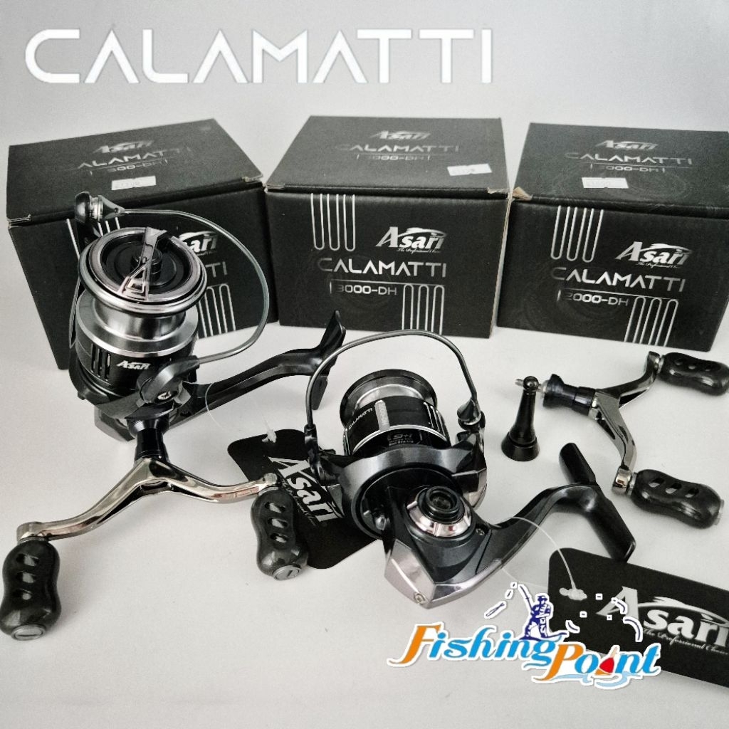 รอกสปิน Pro-Hunter Calamatti แขนคู่ + เสากันล้ม