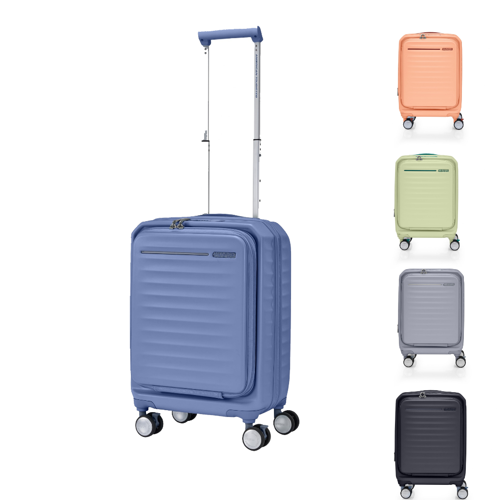 AMERICAN TOURISTER กระเป๋าเดินทางล้อลาก แบบเปิดฝาหน้า(19นิ้ว) รุ่น FRONTEC OS SPINNER 54/19 EXP TSA