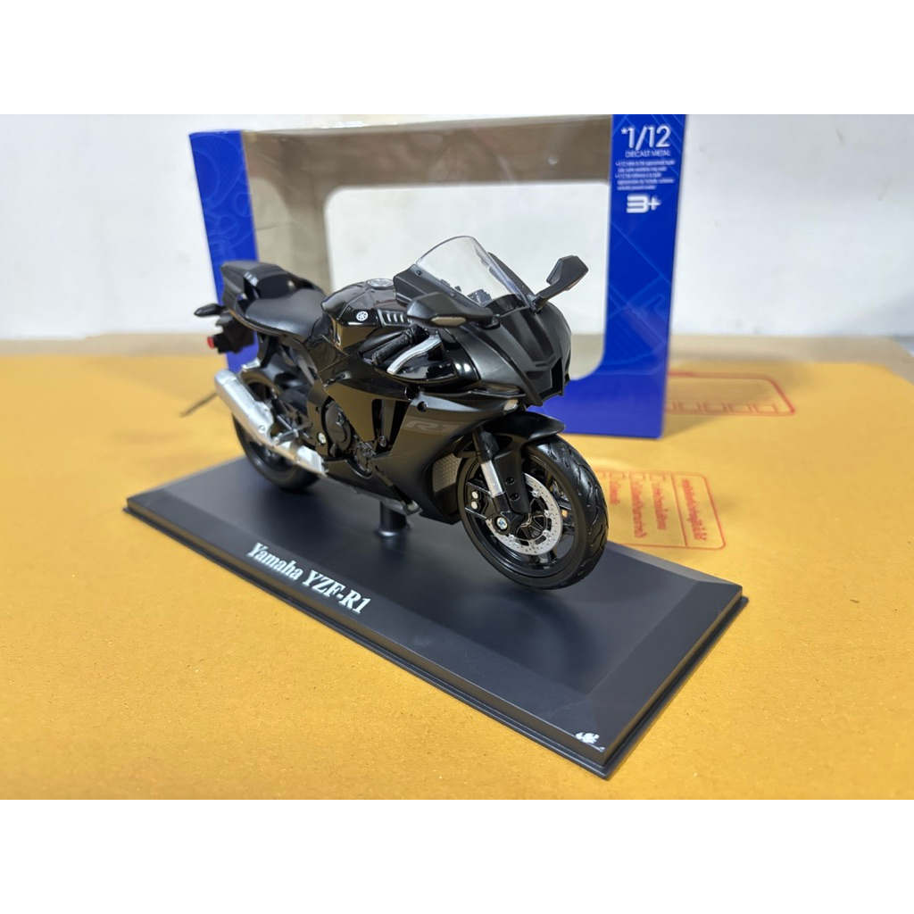 รถมอเตอร์ไซค์ Yamaha YZF-R1 (เป็นงานโมเดลMaisto พลาสติก)สเกล1:12 รายละเอียดสวยสมจริงสินค้าตามภาพ 100% ราคา ถูกที่สุด ดีลบีเคเค แกลเลอรีภาพที่ 4