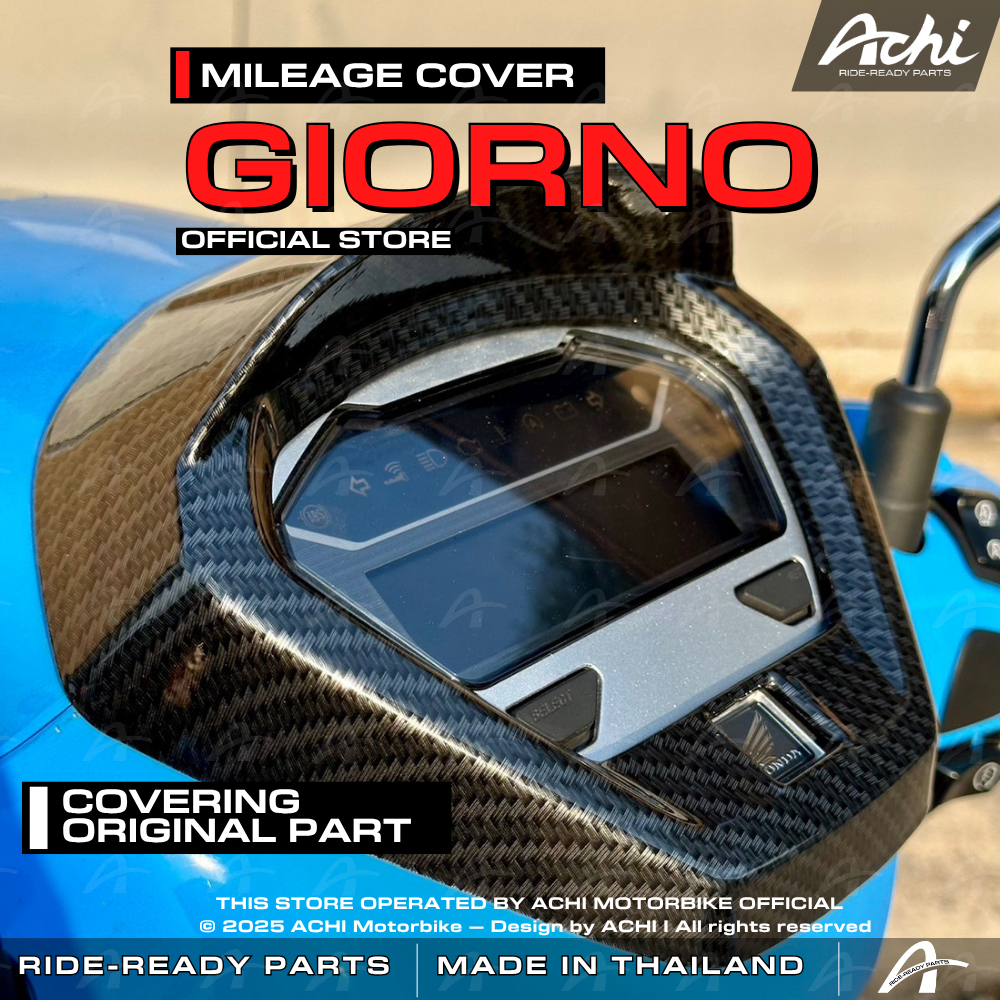 MILEAGE COVER HONDA GIORNO+ 2024-2026 BY ACHI THAILAND OFFICIAL
