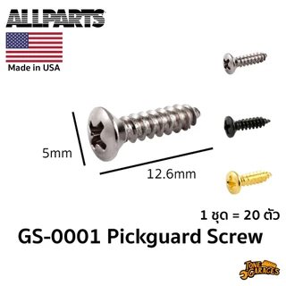 Allparts Pickguard Screw น็อตยึดปิ๊กการ์ด 1 ชุด มี 20 ตัว (GS-0001)