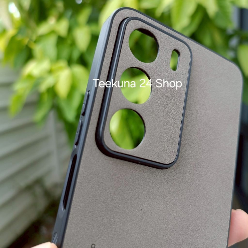 เคส สำหรับ Realme C71 แบบขอบซิลิโคน+ลายหนังกลับ C71 รูปที่ 3