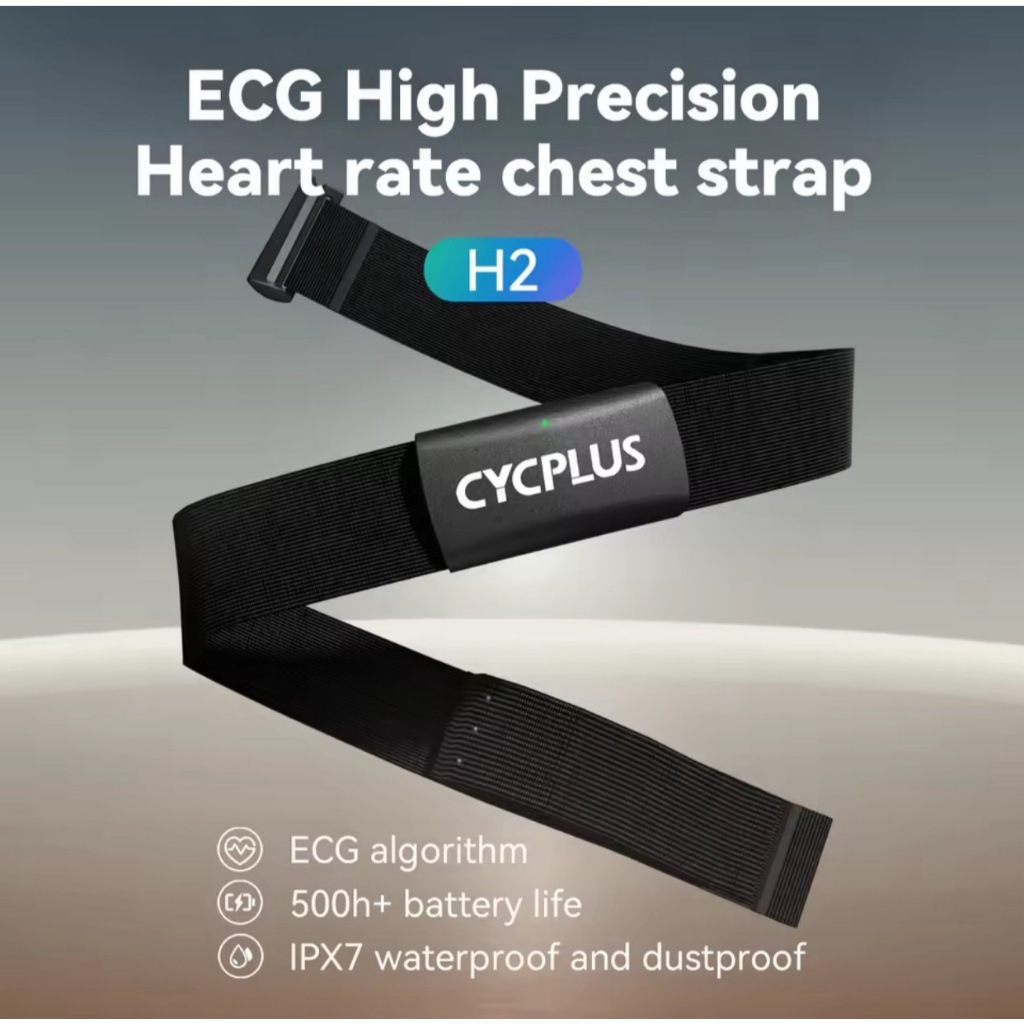 CYCPLUS H2 เซ็นเซอร์วัดอัตราการเต้นหัวใจสายรัดหน้าอก Heart Rate Monitor